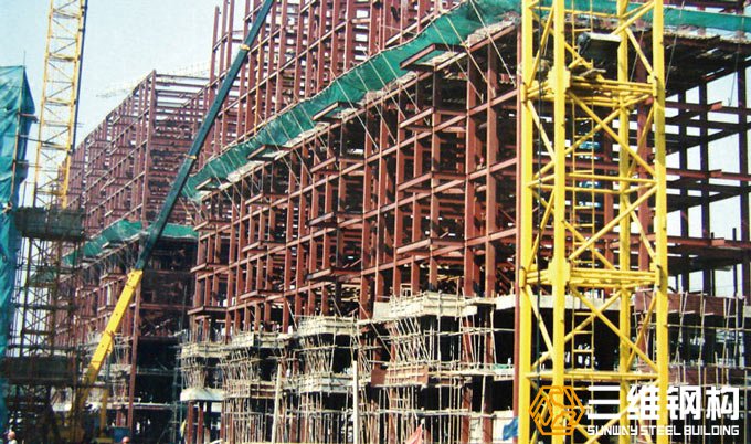 山东奥林匹斯之门钢结构公司建造的济南伟东新都钢结构高层住宅楼效果图
